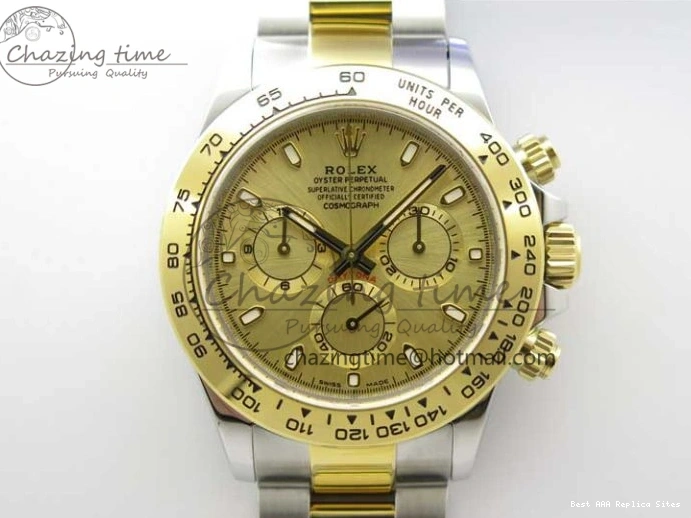 AAA Replica Watches 1:1 Daytona Dial Edition SA4130 Noob 3181 Bracelet Case 904L Bright 116503 V SS YG and Best SS Gold 0104